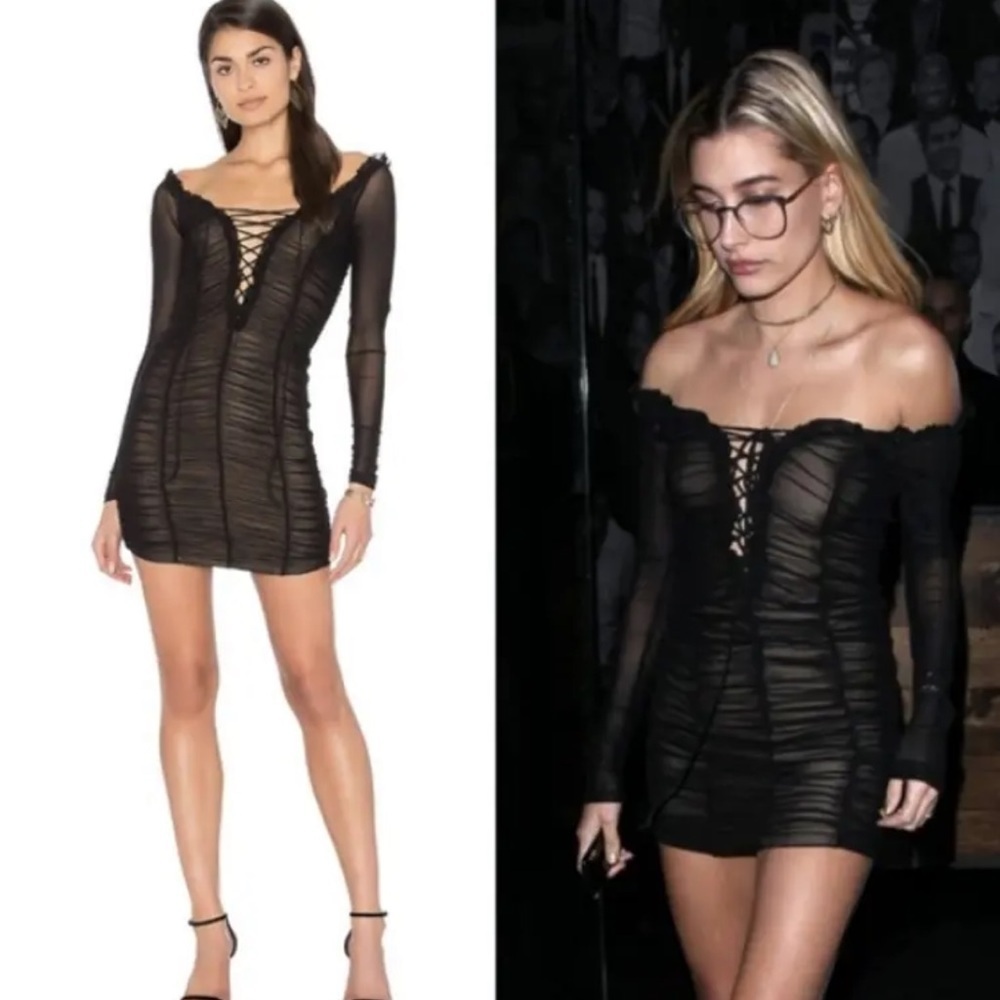 Fashion Nova black strapless dress